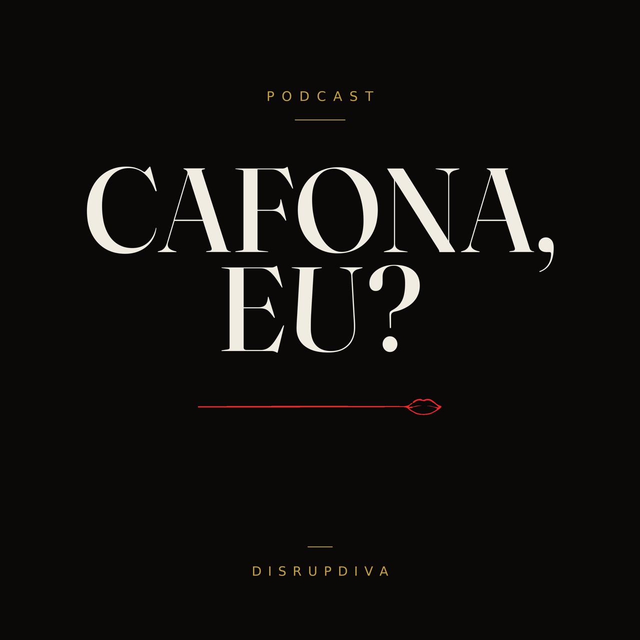 Capa do podcast Cafona, eu? — apresentado por Andrea Ramos
